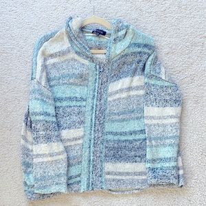 Like new-blue sister full zip jacket sweater